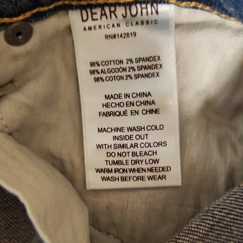 NWT Dear John Blue Distressed Flare Jeans - 25 - Picture 8 of 8